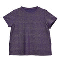 TLV Purple Glitter Crew Neck Short Sleeved Top - Sticky add to cart bar