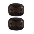 Set of 2 AA Brazilian Smoky Quartz (Cush 11x9 mm) 7.00 ctw Loose gemstone - Sticky add to cart bar