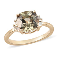 ONE OF A KIND Luxoro 14K Yellow Gold AAA Turkizite and G-H I3 Diamond Ring (Size 6.5) 3.40 ctw