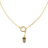 Colors of Brazil Crystal Necklace 24 Inches in Goldtone