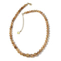 JCK Deal D'Joy Golden Rutilated Quartz Beaded Necklace 18-20 Inches in Vermeil Yellow Gold Over Sterling Silver 210.00 ctw - Sticky add to cart bar