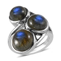 Malagasy Labradorite Ring in Stainless Steel (Size 10) 11.10 ctw - Sticky add to cart bar