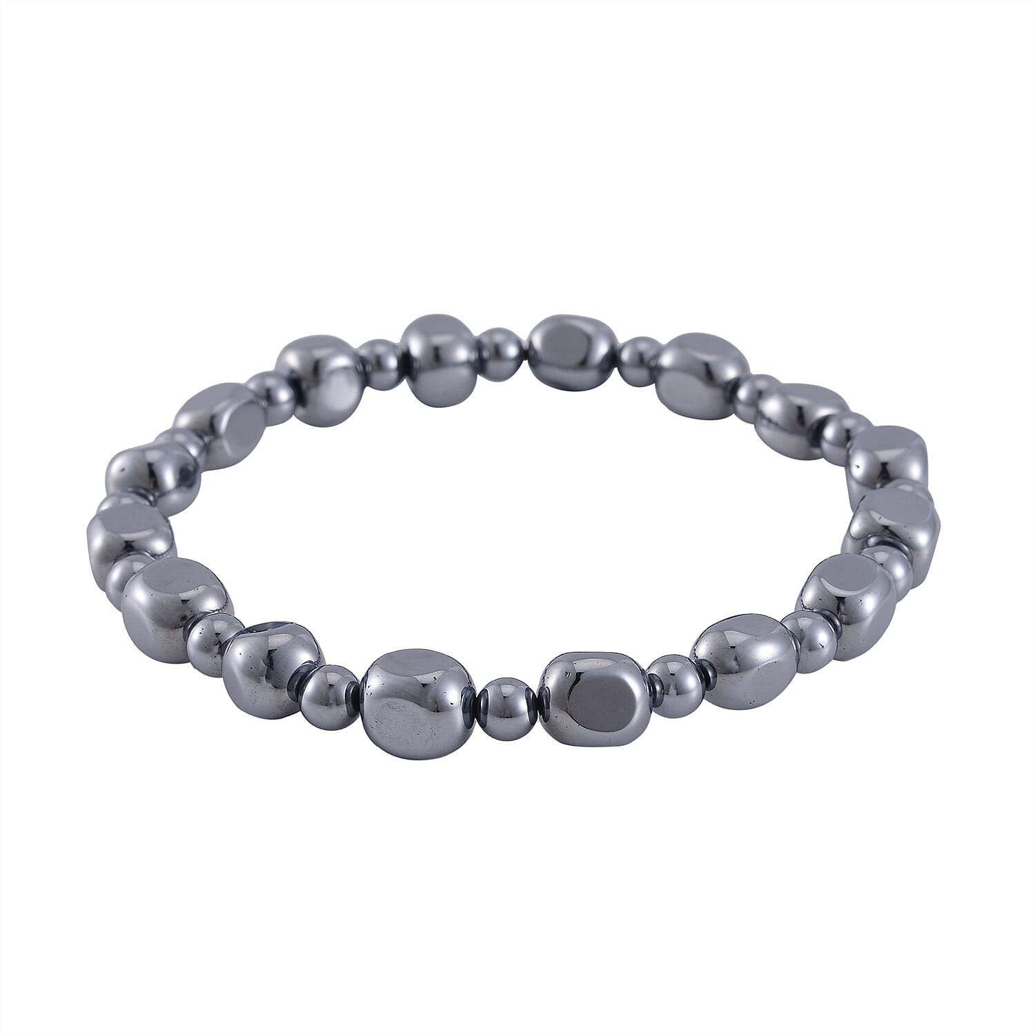 Terahertz 120.00 ctw Tumble Shape Stretch Anklet (10In)