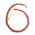 D'Joy Golden Sunstone Beaded Necklace 18-20 Inches in Vermeil Yellow Gold Over Sterling Silver 220.00 ctw - Sticky add to cart bar
