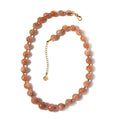 D'Joy Peach Moonstone Beaded Graduation Necklace 18-20 Inches in Vermeil Yellow Gold Over Sterling Silver 292.90 ctw - Sticky add to cart bar