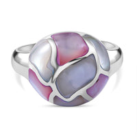 Mother Of Pearl Ring in Sterling Silver (Size 11.5)