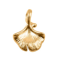 Electroform Sea Shell Pendant in 24K Yellow Gold