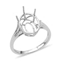 Luxoro 10K White Gold Mounting Ring (Size 7.0) - Sticky add to cart bar