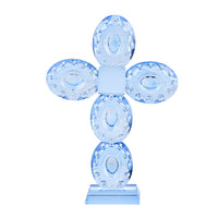 Transparent Crystal Decorative Cross (5.3"x2.36"x7.1")