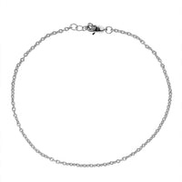 Sterling Silver Chain Anklet (9 In)