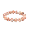 Red Mesh Work Jasper Beaded Stretch Bracelet 100.00 ctw - Sticky add to cart bar