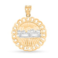 Last Supper Pendant without Chain in 10K Yellow and White Gold 2.20 Grams - Sticky add to cart bar
