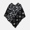 Black and Gray Leopard Print Shawl (29.52") - Sticky add to cart bar