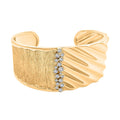 Clarte Kaleidoscope Collection Moissanite Cuff Bracelet in Vermeil YG Over Sterling Silver (6.50 In) 0.50 ctw - Sticky add to cart bar