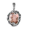 Artisan Crafted Morganique Quartz (Triplet) Dragon Pendant without Chain in Sterling Silver 17.00 ctw - Sticky add to cart bar