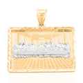 10K Yellow and White Gold Last Supper Pendant 5.50 Grams - Sticky add to cart bar