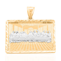 10K Yellow and White Gold Last Supper Pendant 5.50 Grams