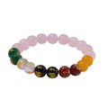 Galilea Rose Quartz and Multi Gemstone 140.00 ctw Beaded Bracelet (6.5-7.0In) - Sticky add to cart bar