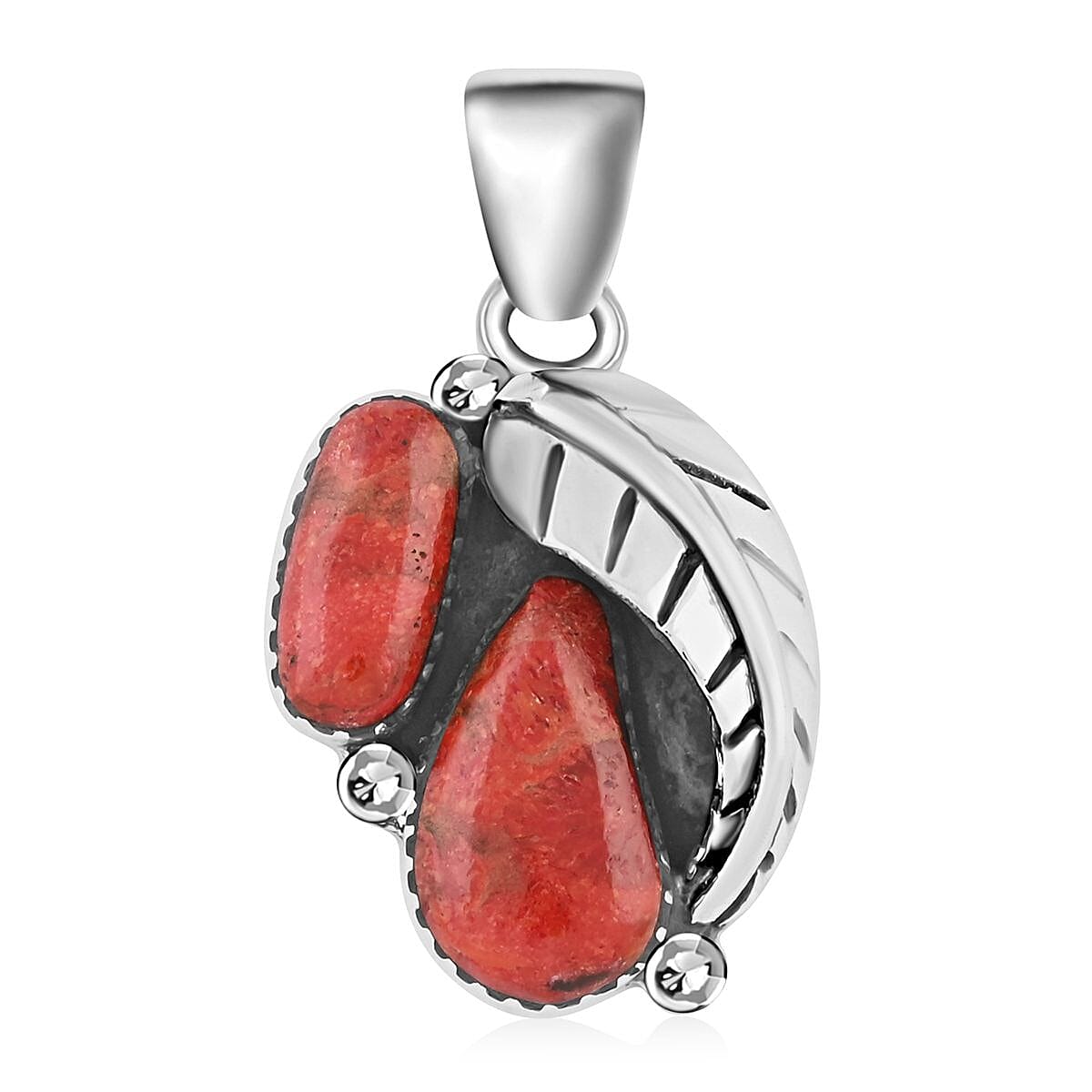 Santa Fe Style leaf Motif in Sterling Silver