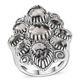 Artisan Crafted White Buffalo 8.10 ctw Ring in Sterling Silver (Size 9.0) - Sticky add to cart bar