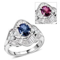 Chairman Vault Collection Certified & Appraised Rhapsody 950 Platinum AAAA Brazilian Alexandrite, Diamond (E-F, VS) (0.82 cts) Ring (Size 5.0) (7.40 g) 1.86 ctw - Sticky add to cart bar