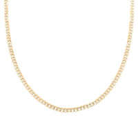 10K Yellow Gold 3.5mm Cuban Chain Necklace 20 Inches 3.85 Grams