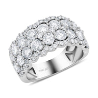 Modani 14K White Gold Diamond SI1-SI2 Ring (Size 12.0) 6.20 Grams 3.00 ctw