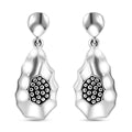 Sterling Silver Floral Drop Earrings 10.80 Grams - Sticky add to cart bar