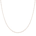 14K Rose Gold Over Sterling Silver Singapore Necklace 24 Inches 2.80 Grams - Sticky add to cart bar