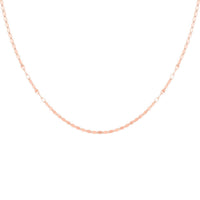 14K Rose Gold Over Sterling Silver Necklace 24 Inches 3.20 Grams