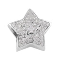 Simulated Diamond Star Charm in Rhodium Over Sterling Silver - Sticky add to cart bar