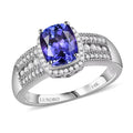 Luxoro 14K White Gold Premium Tanzanite, Diamond (I2) (0.33 ct) Ring (Size 10.0) 2.40 ctw - Sticky add to cart bar