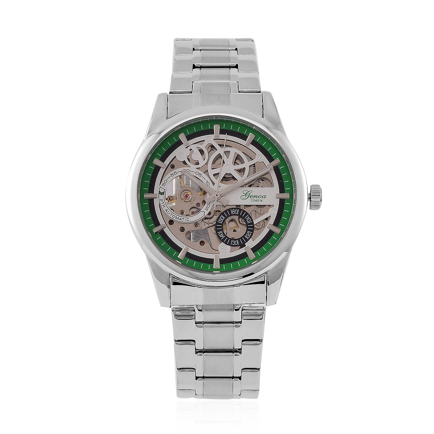 Genoa Automatic Mechanical Movement Watch in Stainless Steel