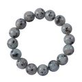 Kiwi Jasper Beaded Stretch Bracelet 150.00 ctw - Sticky add to cart bar