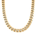 10K Yellow Gold 13mm Miami Cuban Chain Necklace 20 Inches 75.4 Grams - Sticky add to cart bar