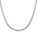 Italian Sterling Silver Bismark Chain Necklace 18 Inches 11.1 Grams - Sticky add to cart bar