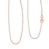 Italian 14K Rose Gold Over Sterling Silver Round Snake Chain Necklace 18 Inches 2.40 Grams