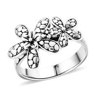 Bali Legacy Sterling Silver Floral Ring 5.05 Grams