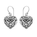 Bali Legacy Sterling Silver Heart Earrings 5.61 Grams - Sticky add to cart bar