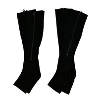 Set of 2 Pairs Black Zipper Compression Socks- XXL (46 above)