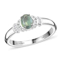 Luxoro 14K White Gold AAA Narsipatnam Alexandrite and G-H I3 Diamond Ring (Size 6.0) 0.90 ctw - Sticky add to cart bar