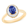 Iliana AAA Ceylon Blue Sapphire and G-H SI Diamond 1.20 ctw Ring in 18K Yellow Gold (Size 6.5) - Sticky add to cart bar