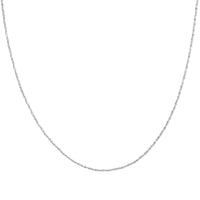 Fancy Chain in Rhodium Over Sterling Silver 1.35 Grams 18 Inches