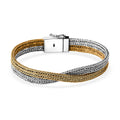 Doorbuster Bali Legacy 22K Vermeil YG Over and Sterling Silver Tulang Naga Bracelet (6.50 In) (29.90 g) - Sticky add to cart bar