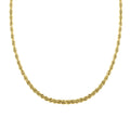 5mm Rope Chain Necklace in 10K Yellow Gold 22 Inches 8.80 Grams - Sticky add to cart bar