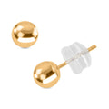14K Yellow Gold Ball Stud 3mm Earrings - Sticky add to cart bar