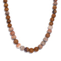 Picture Jasper Beaded 352.60 ctw Necklace 20 Inches in Platinum Bond - Sticky add to cart bar