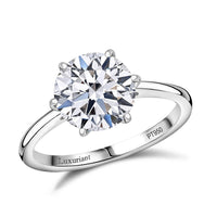 IGI Certified 950 Platinum Luxuriant Lab Grown Diamond (G, VS2) Solitaire Ring (Size 10.0) (4.25 g) 3.00 ctw