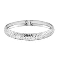 One Time Only Sterling Silver Bangle Bracelet (7.75 In) (5.40 g) - Sticky add to cart bar