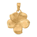 Flower Pendant in 24K Yellow Gold - Sticky add to cart bar